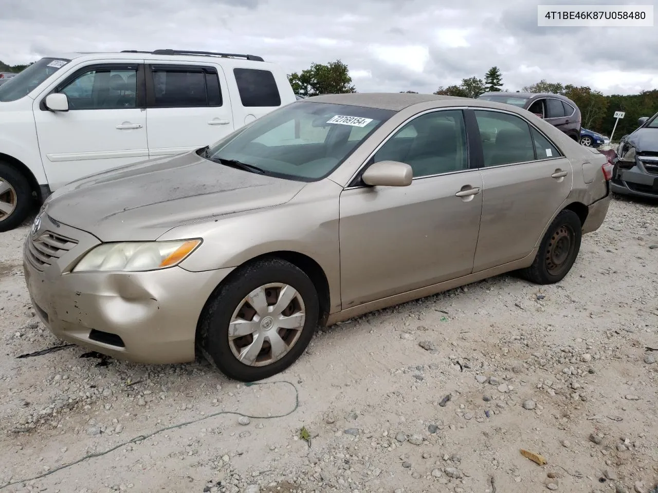 4T1BE46K87U058480 2007 Toyota Camry Ce