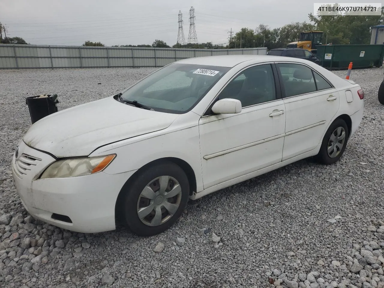 2007 Toyota Camry Ce VIN: 4T1BE46K97U714721 Lot: 72809714