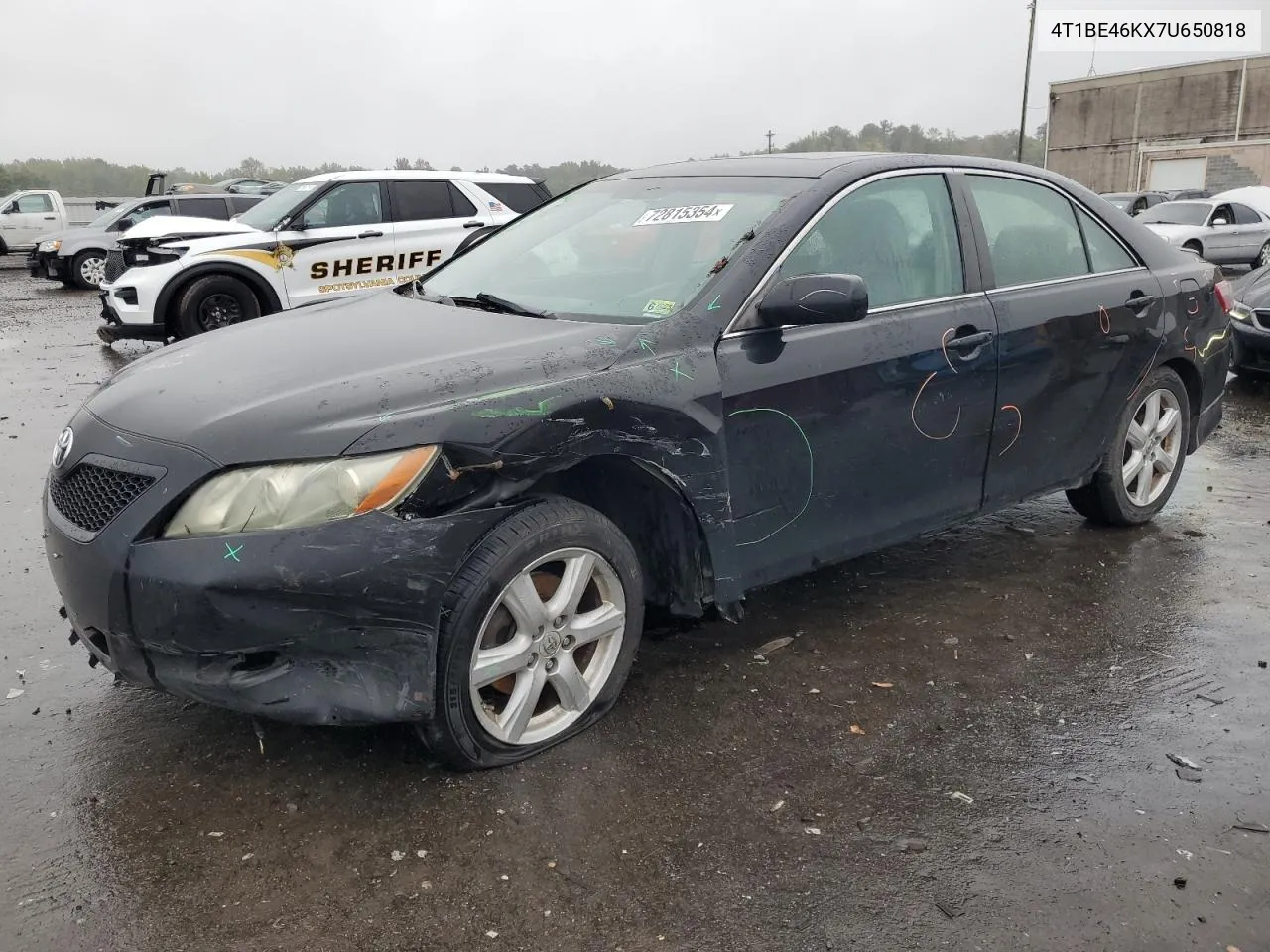 2007 Toyota Camry Ce VIN: 4T1BE46KX7U650818 Lot: 72815354