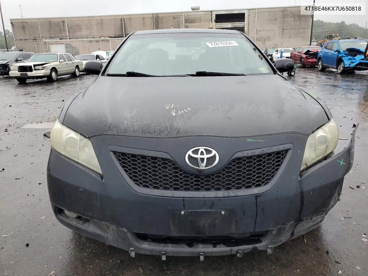 2007 Toyota Camry Ce VIN: 4T1BE46KX7U650818 Lot: 72815354