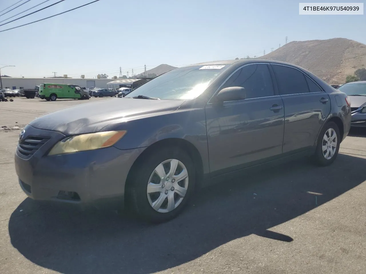 2007 Toyota Camry Ce VIN: 4T1BE46K97U540939 Lot: 72821054