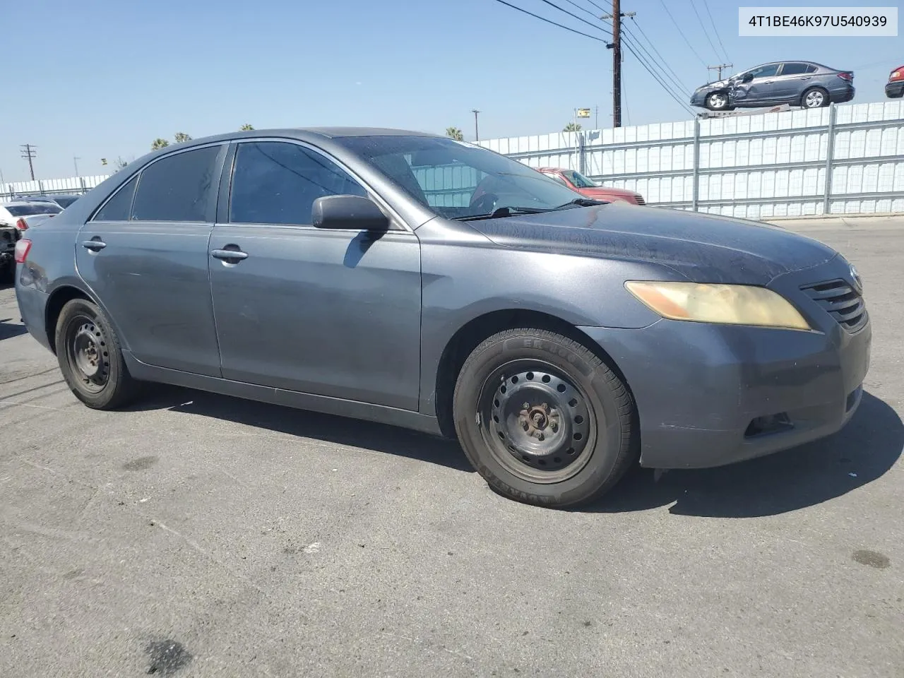 2007 Toyota Camry Ce VIN: 4T1BE46K97U540939 Lot: 72821054