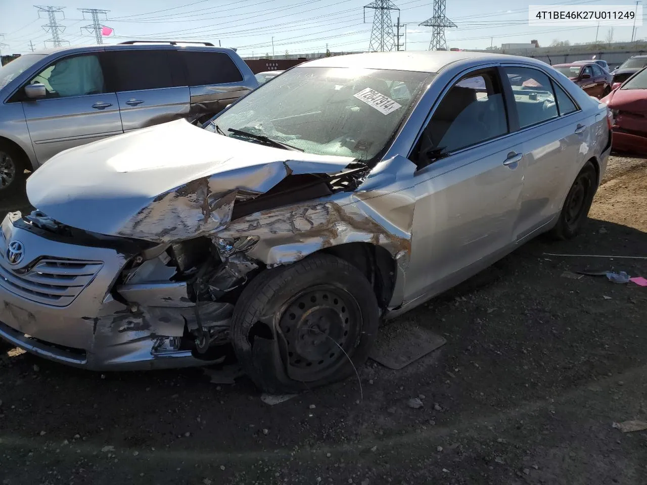 2007 Toyota Camry Ce VIN: 4T1BE46K27U011249 Lot: 72847914