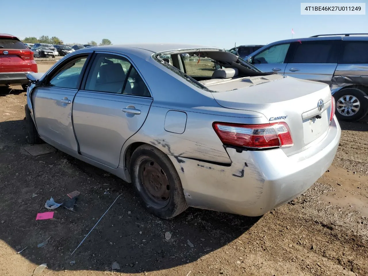 2007 Toyota Camry Ce VIN: 4T1BE46K27U011249 Lot: 72847914