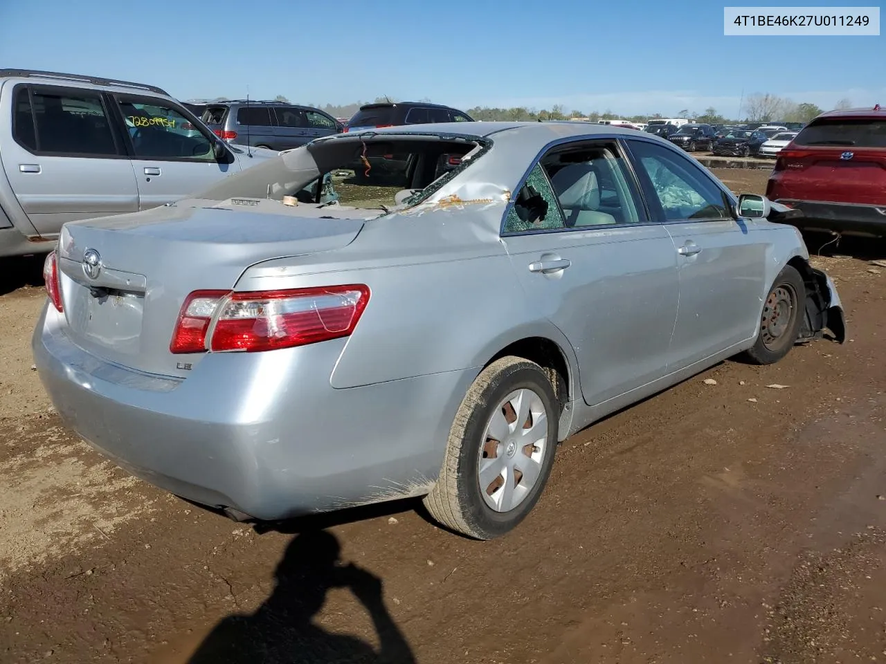 2007 Toyota Camry Ce VIN: 4T1BE46K27U011249 Lot: 72847914