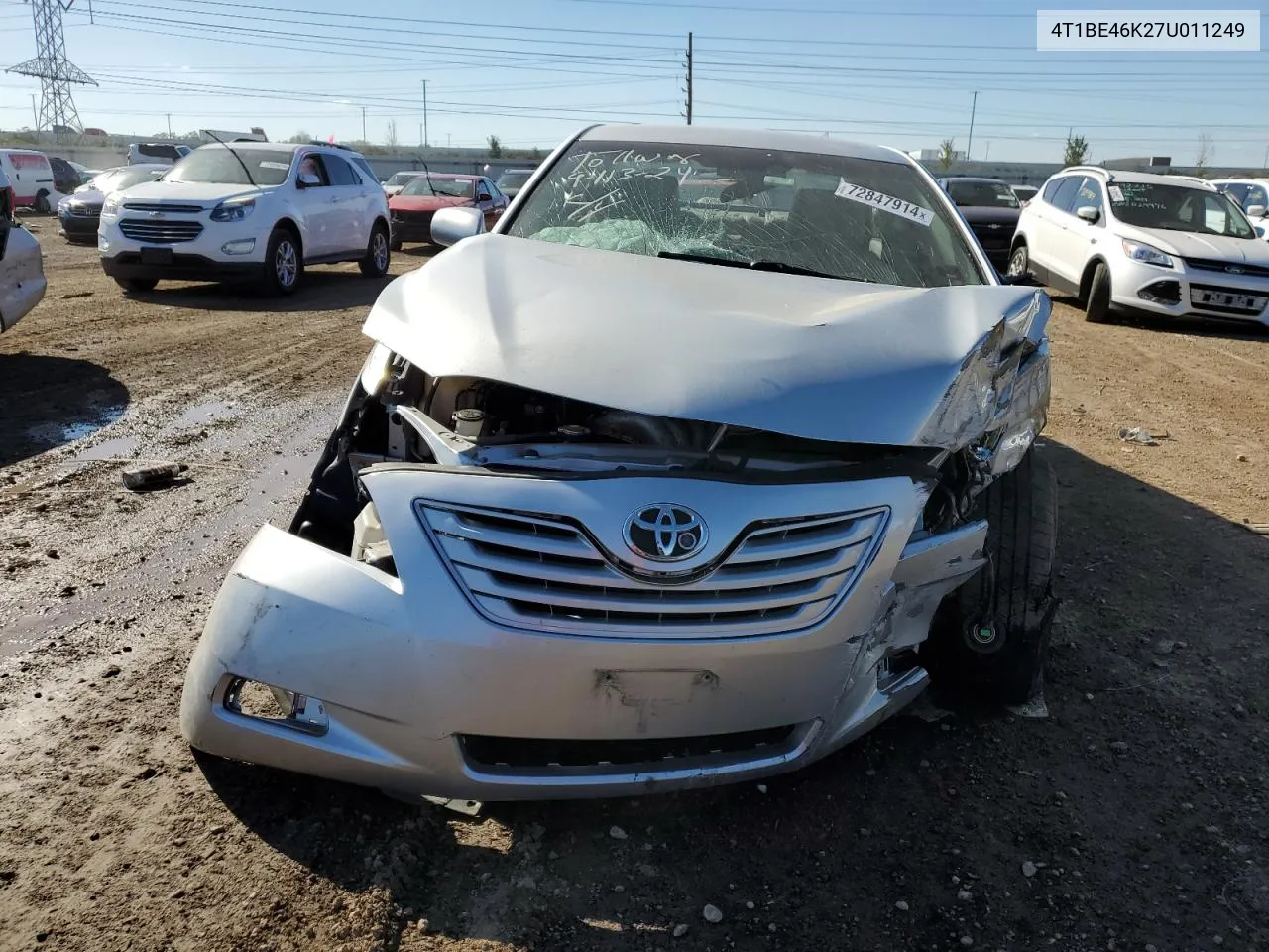 2007 Toyota Camry Ce VIN: 4T1BE46K27U011249 Lot: 72847914