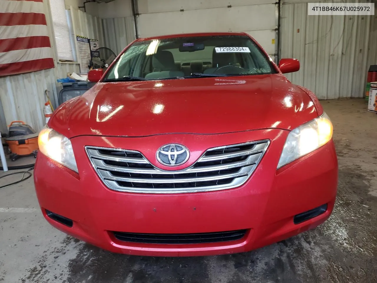 4T1BB46K67U025972 2007 Toyota Camry Hybrid