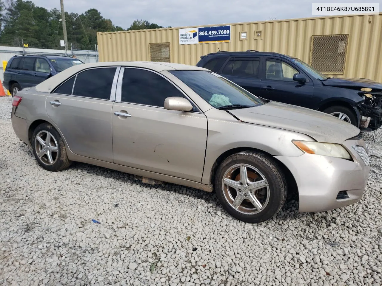 2007 Toyota Camry Ce VIN: 4T1BE46K87U685891 Lot: 73146174