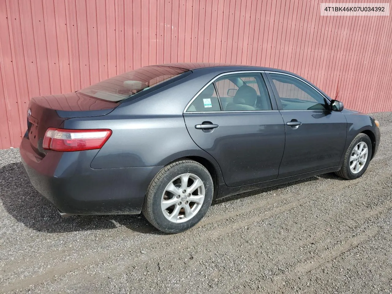 2007 Toyota Camry Le VIN: 4T1BK46K07U034392 Lot: 73190834