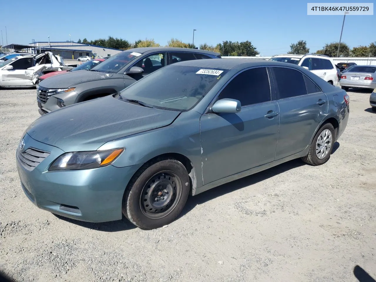 2007 Toyota Camry Le VIN: 4T1BK46K47U559729 Lot: 73252634