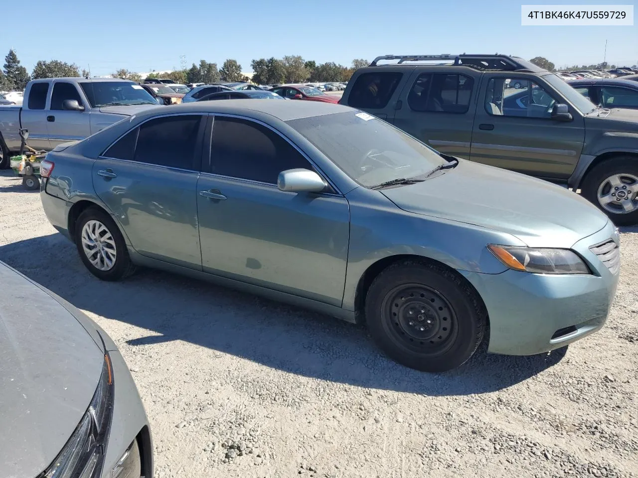 4T1BK46K47U559729 2007 Toyota Camry Le