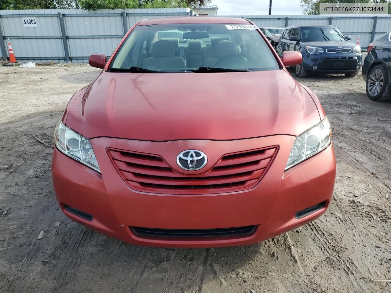 4T1BE46K27U073444 2007 Toyota Camry Ce