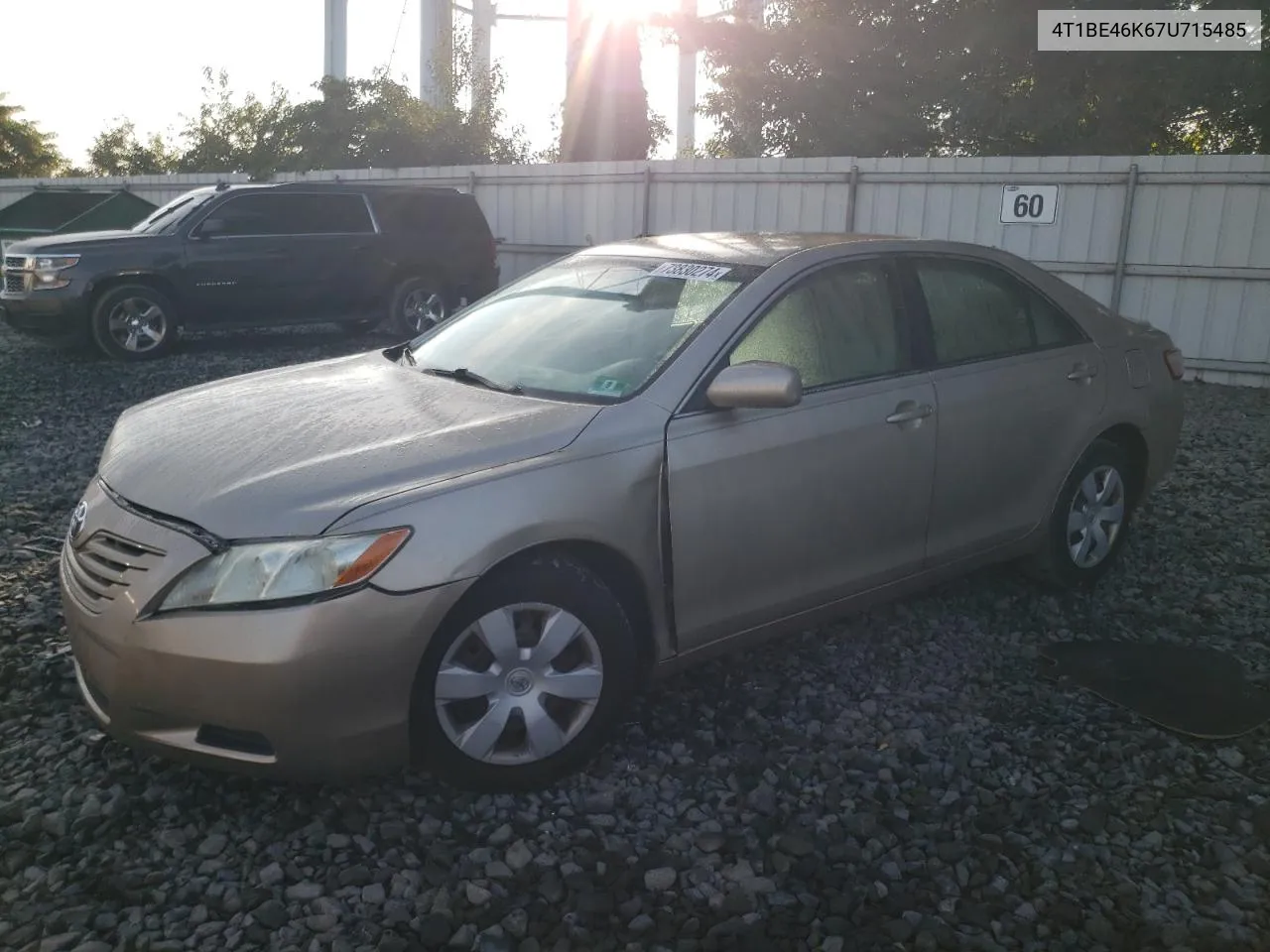 2007 Toyota Camry Ce VIN: 4T1BE46K67U715485 Lot: 73830274