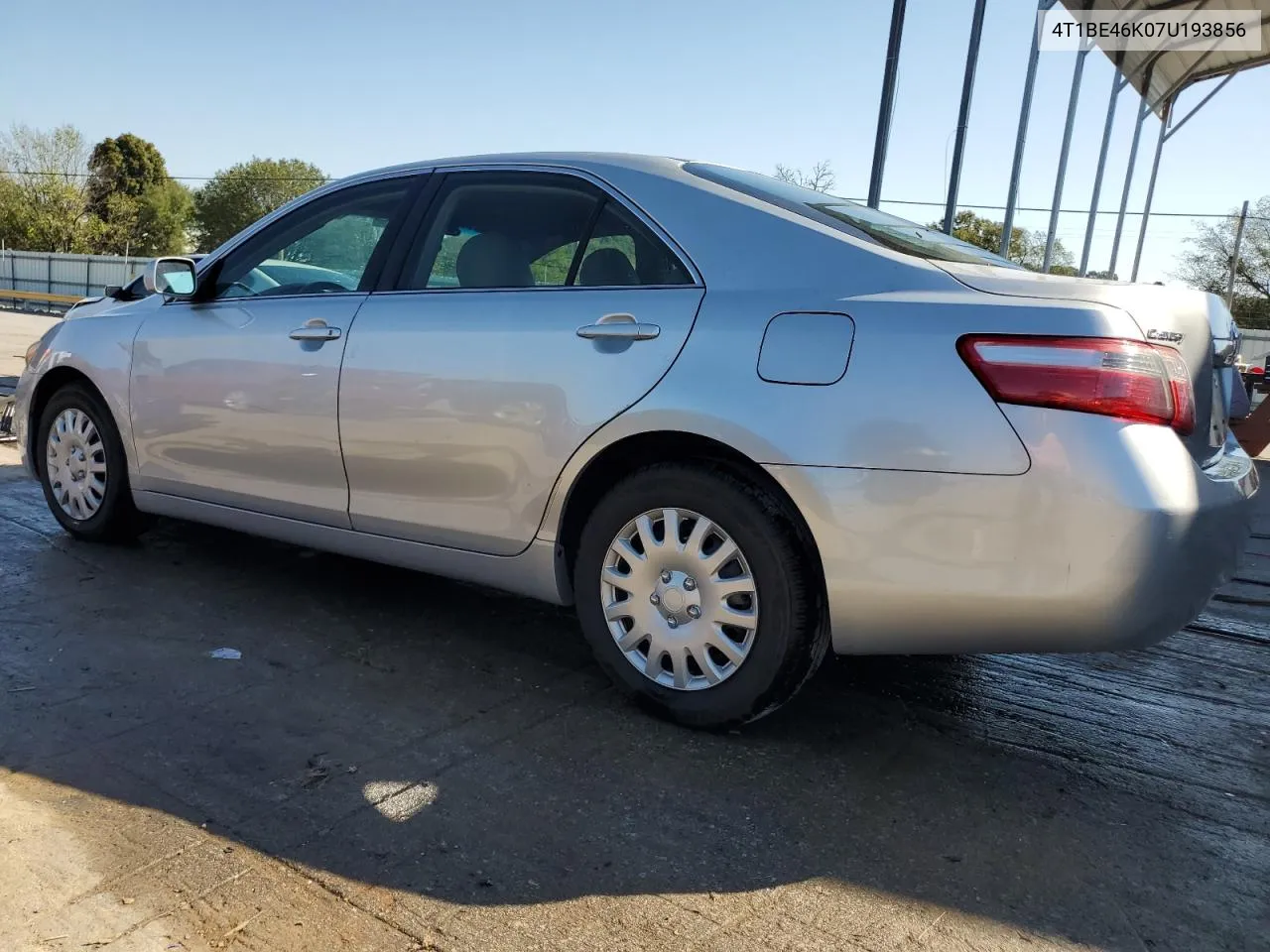 2007 Toyota Camry Ce VIN: 4T1BE46K07U193856 Lot: 74133454