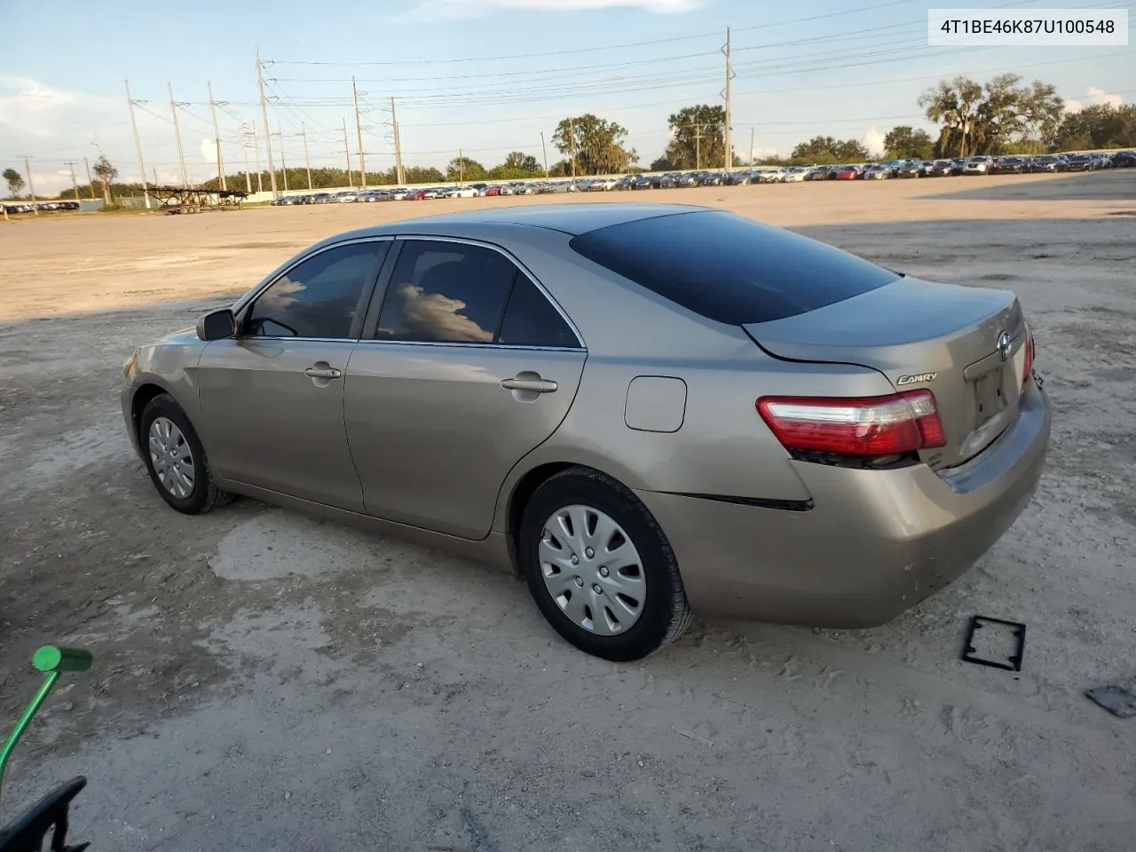 2007 Toyota Camry Ce VIN: 4T1BE46K87U100548 Lot: 74364174