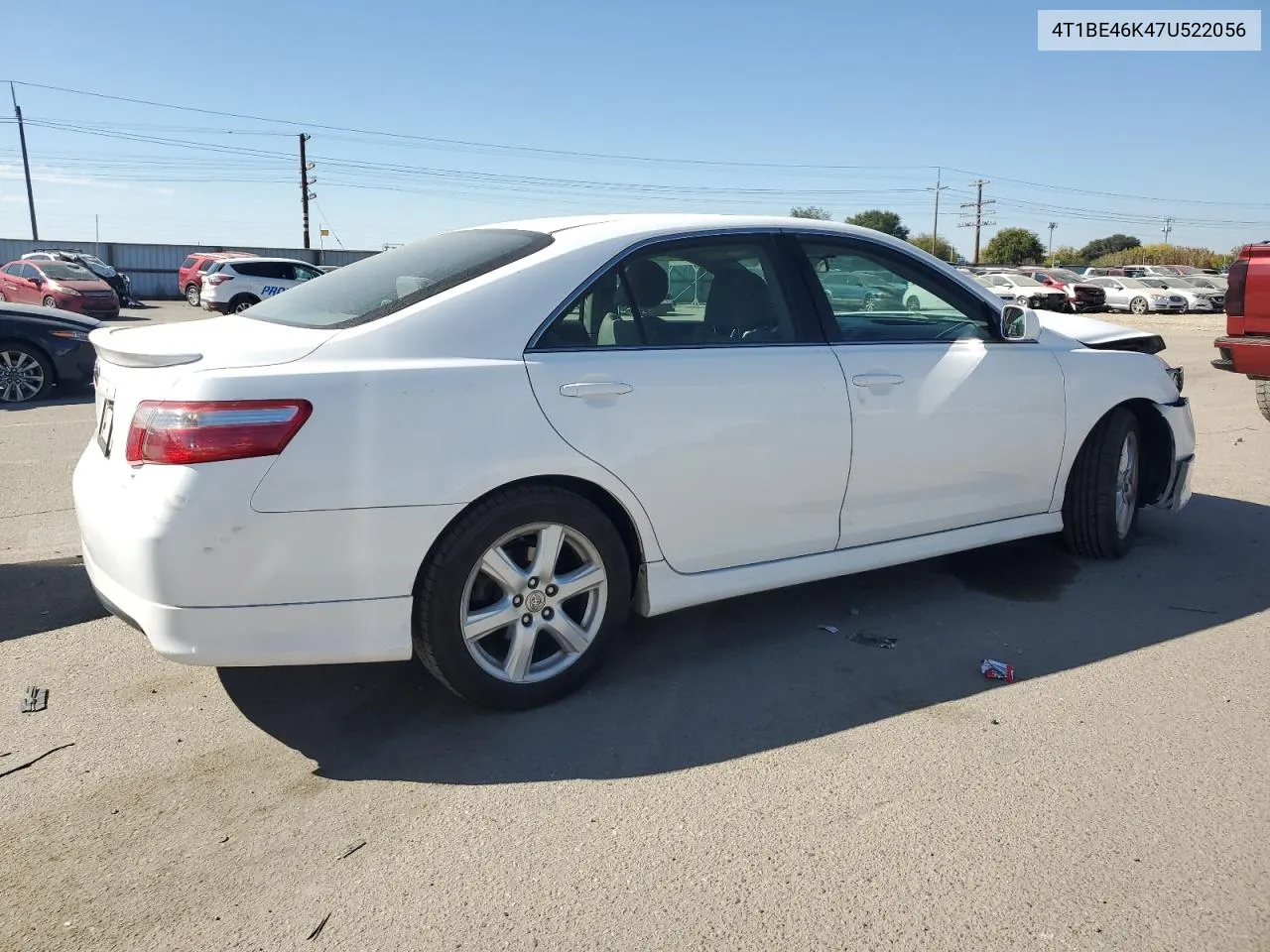 2007 Toyota Camry Ce VIN: 4T1BE46K47U522056 Lot: 74375544