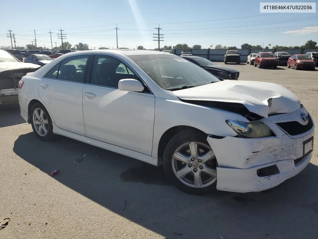 2007 Toyota Camry Ce VIN: 4T1BE46K47U522056 Lot: 74375544