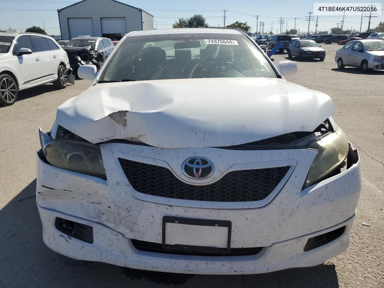 2007 Toyota Camry Ce VIN: 4T1BE46K47U522056 Lot: 74375544