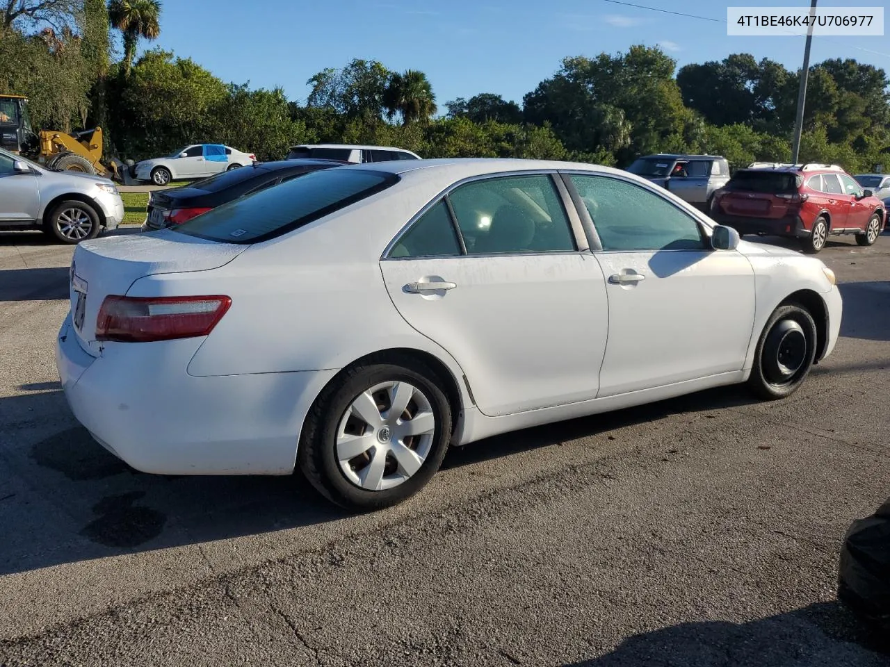 4T1BE46K47U706977 2007 Toyota Camry Ce