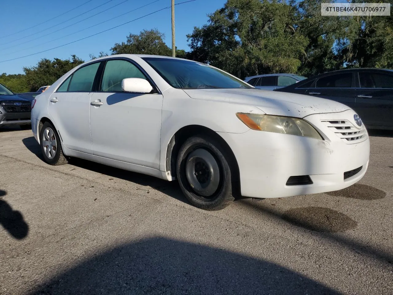 2007 Toyota Camry Ce VIN: 4T1BE46K47U706977 Lot: 74454874