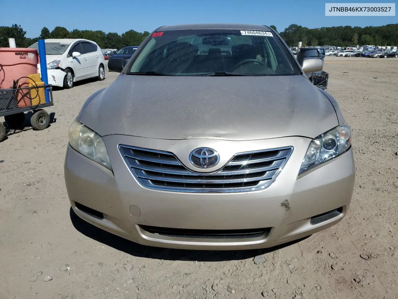 2007 Toyota Camry Hybrid VIN: JTNBB46KX73003527 Lot: 74604634