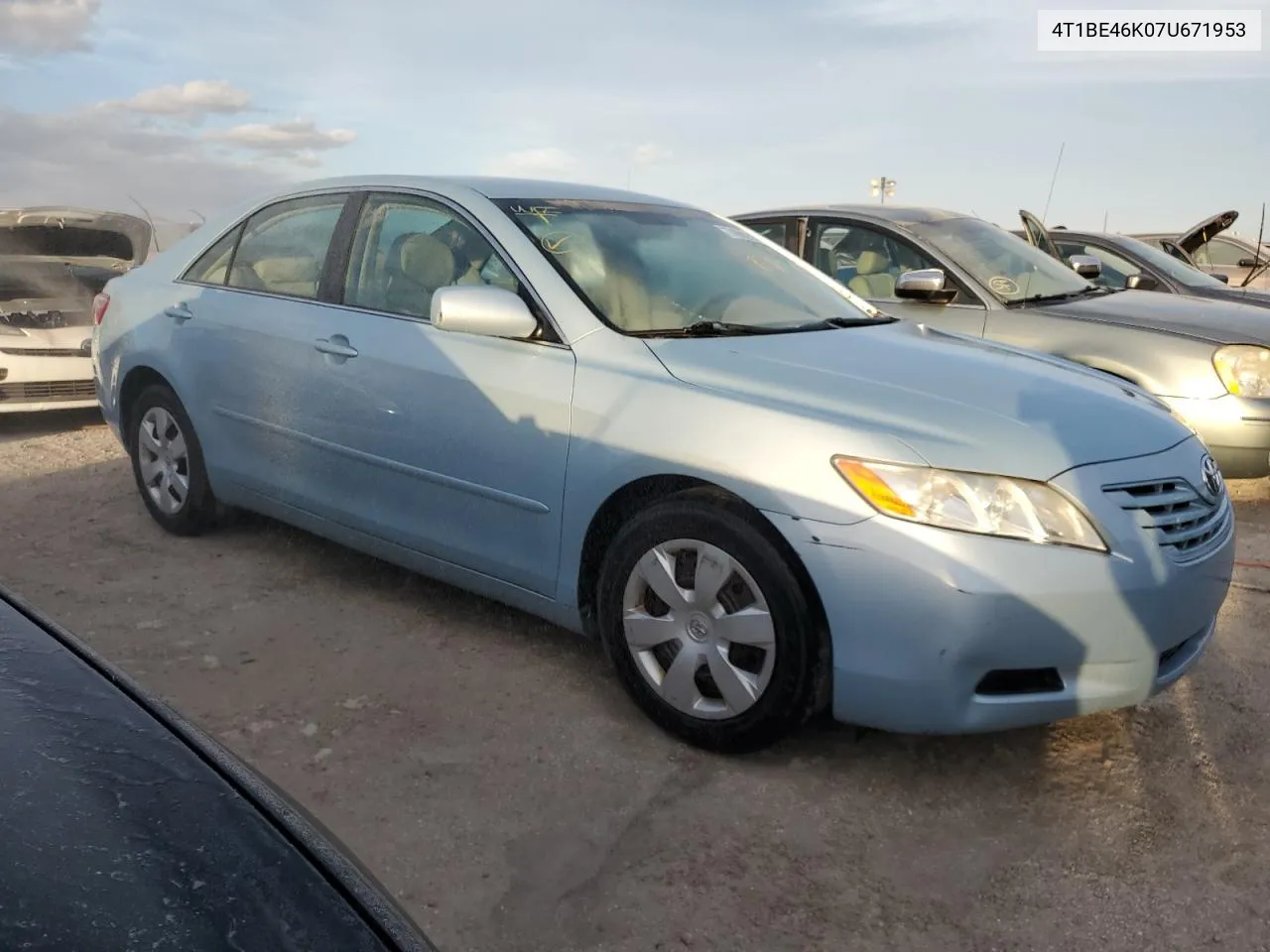 2007 Toyota Camry Ce VIN: 4T1BE46K07U671953 Lot: 74682294