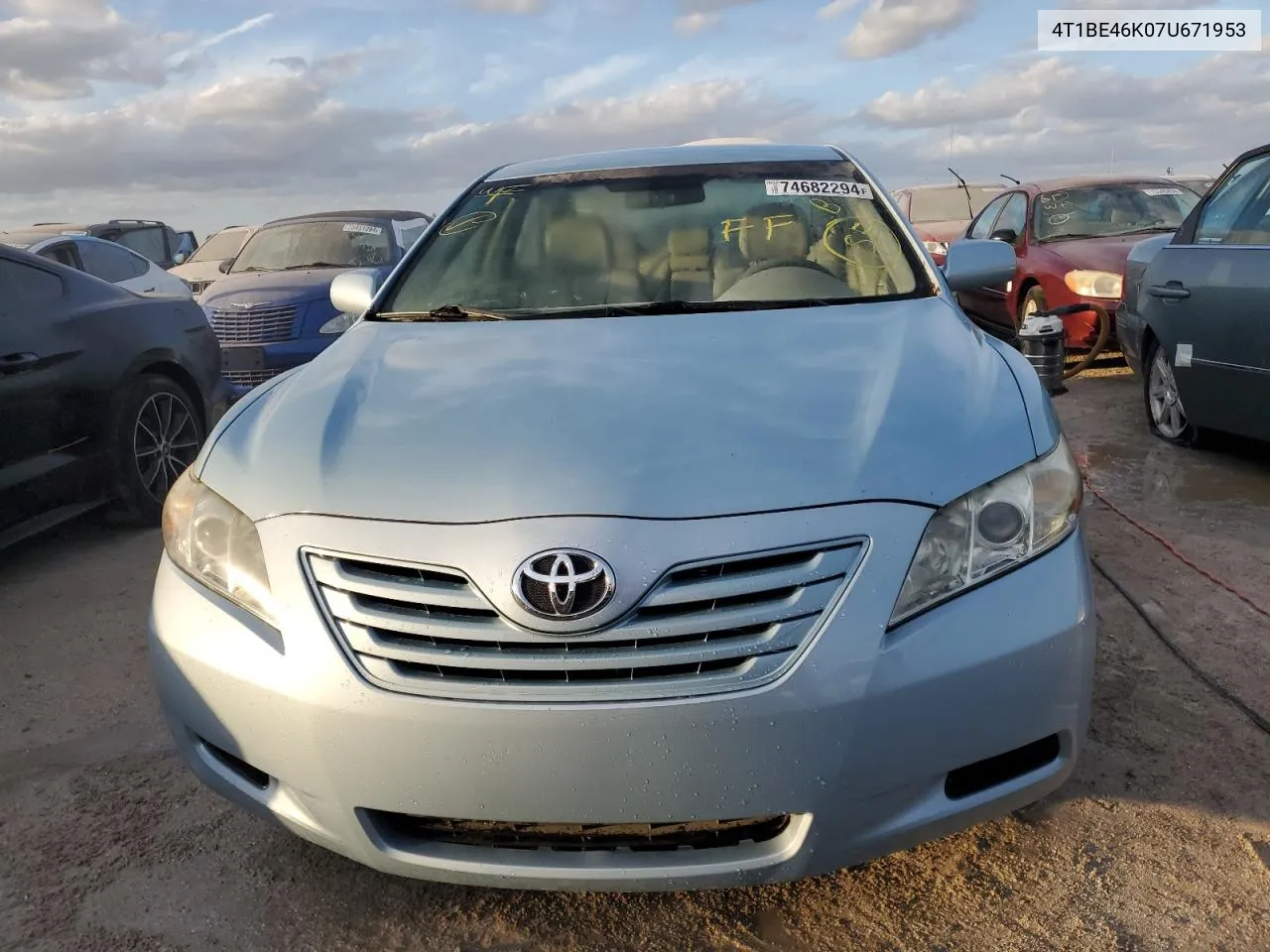 2007 Toyota Camry Ce VIN: 4T1BE46K07U671953 Lot: 74682294