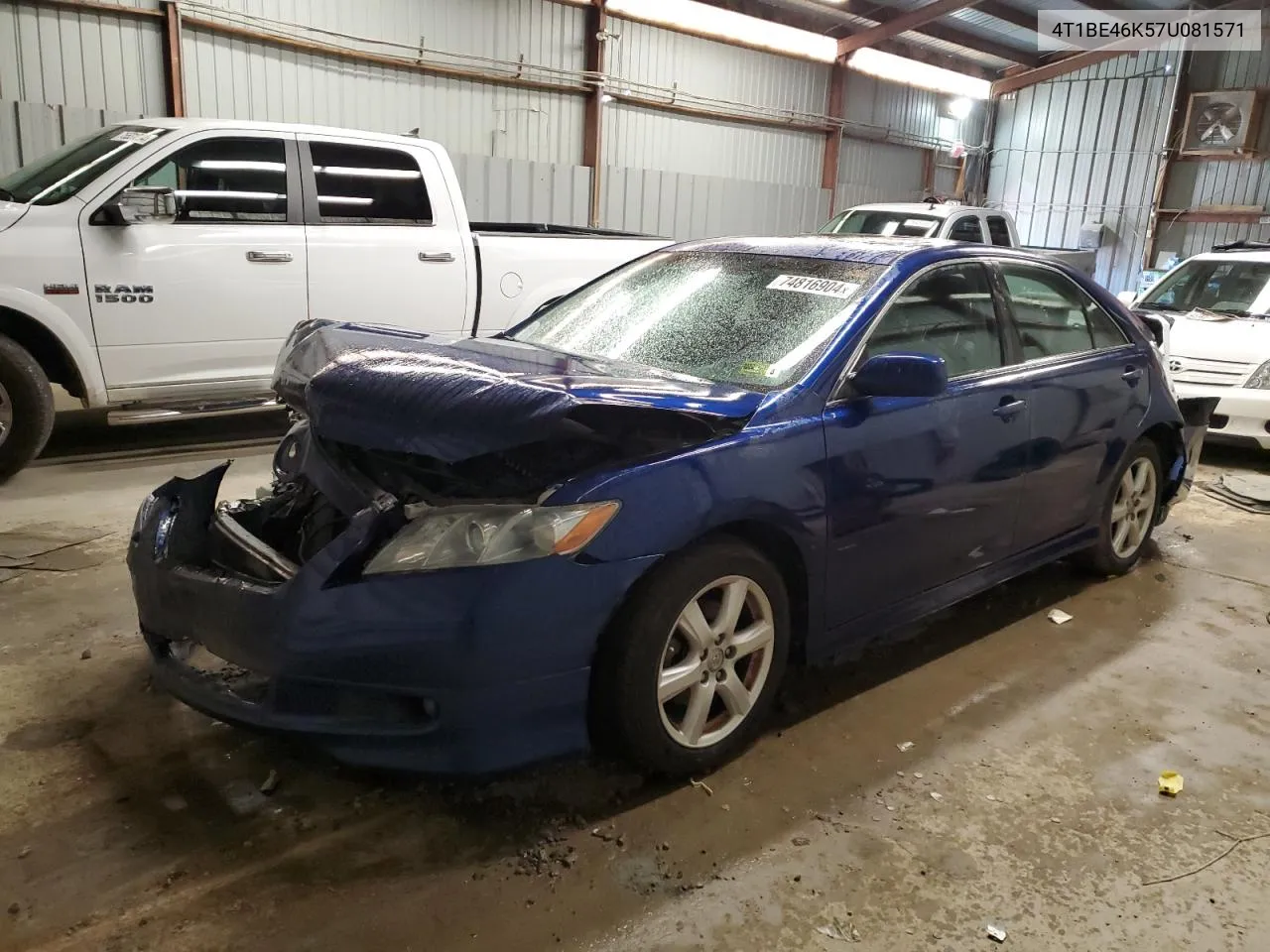 2007 Toyota Camry Ce VIN: 4T1BE46K57U081571 Lot: 74816904