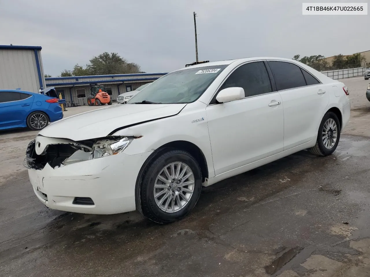 2007 Toyota Camry Hybrid VIN: 4T1BB46K47U022665 Lot: 75206204