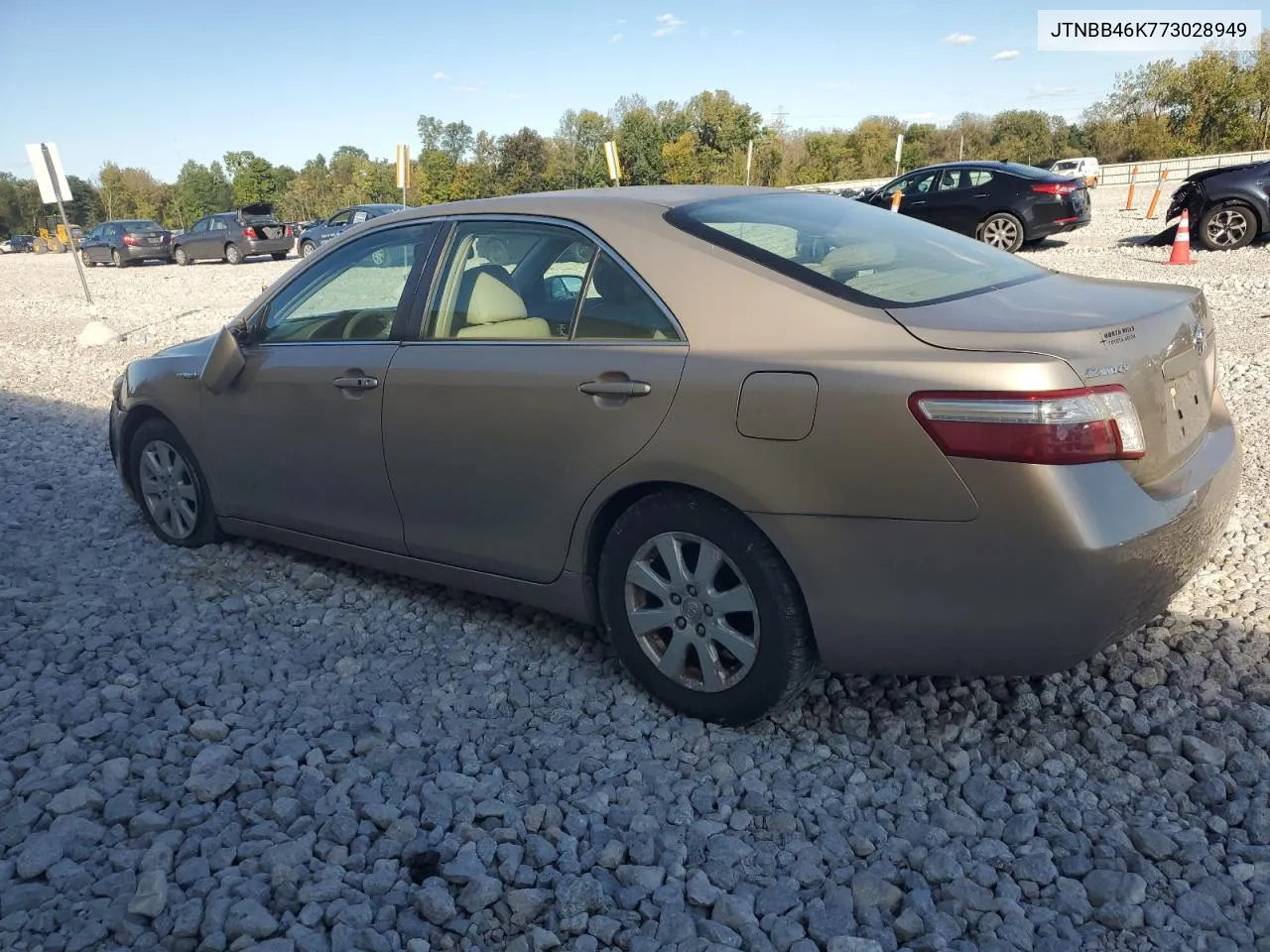 2007 Toyota Camry Hybrid VIN: JTNBB46K773028949 Lot: 75301344