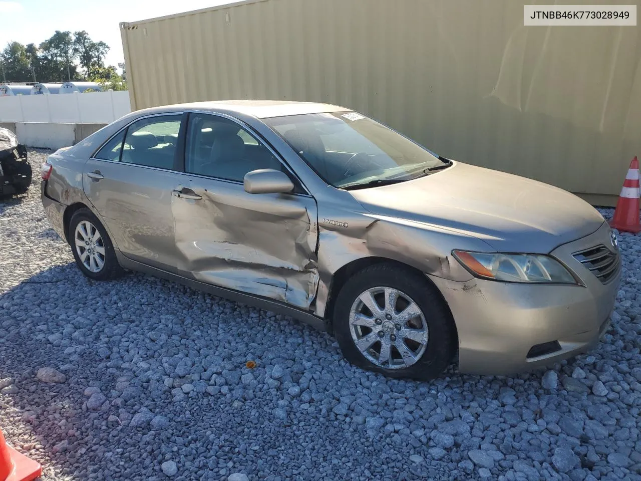 2007 Toyota Camry Hybrid VIN: JTNBB46K773028949 Lot: 75301344