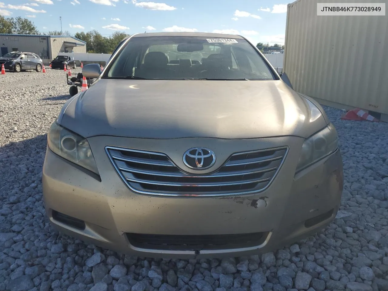 2007 Toyota Camry Hybrid VIN: JTNBB46K773028949 Lot: 75301344