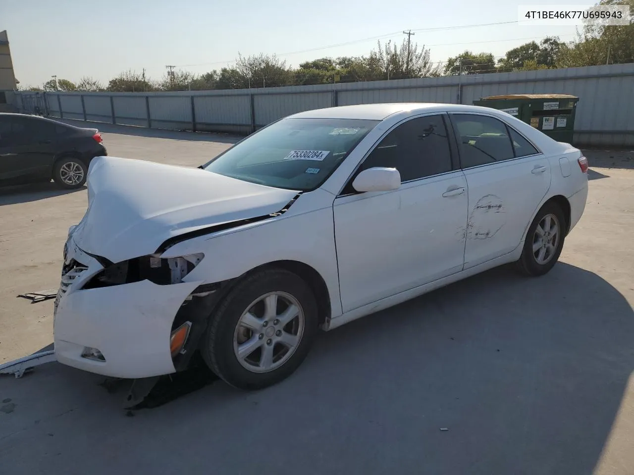 2007 Toyota Camry Ce VIN: 4T1BE46K77U695943 Lot: 75330284