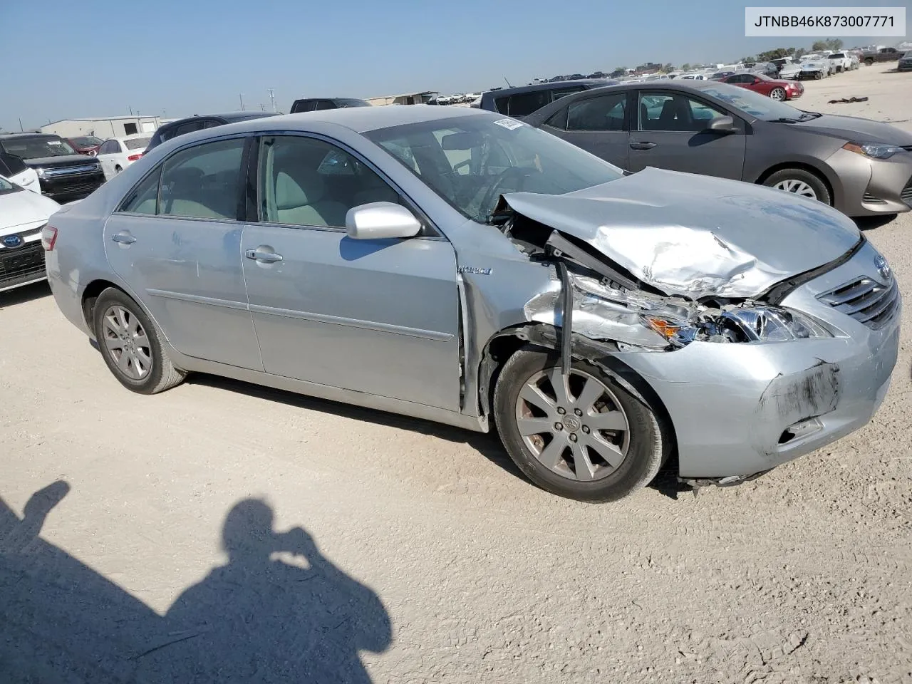 2007 Toyota Camry Hybrid VIN: JTNBB46K873007771 Lot: 75395064