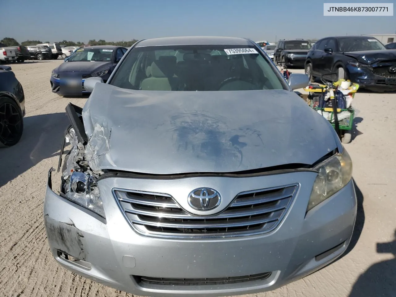 2007 Toyota Camry Hybrid VIN: JTNBB46K873007771 Lot: 75395064