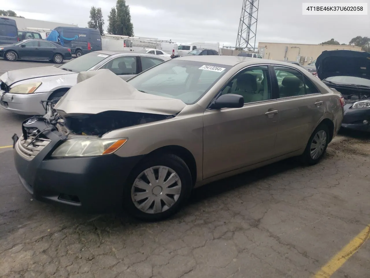 2007 Toyota Camry Ce VIN: 4T1BE46K37U602058 Lot: 75413264