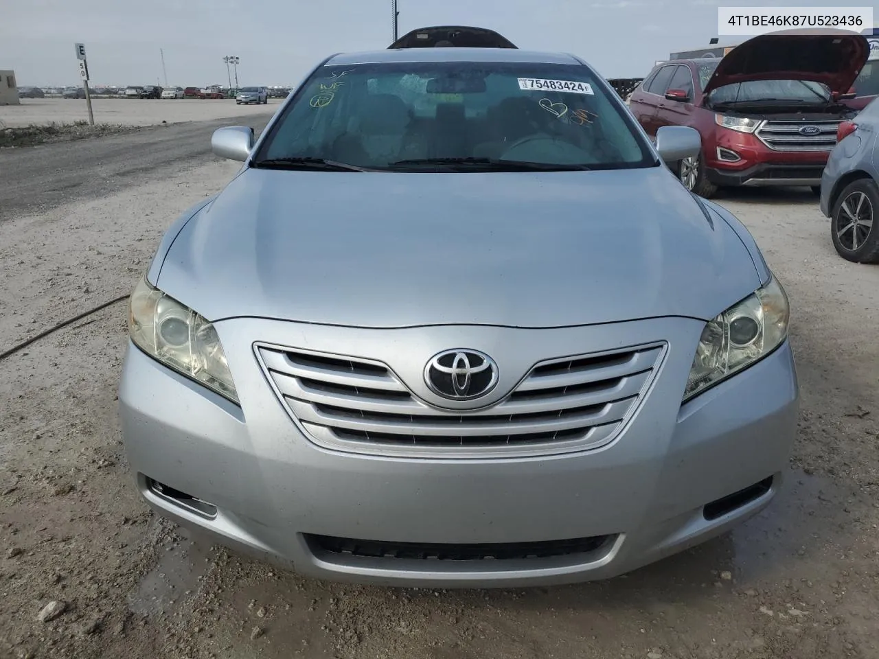 2007 Toyota Camry Ce VIN: 4T1BE46K87U523436 Lot: 75483424