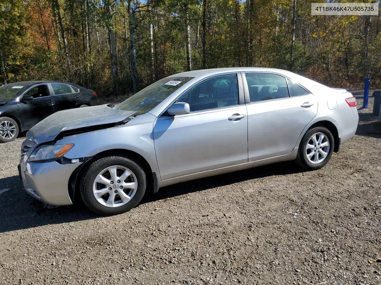 2007 Toyota Camry Le VIN: 4T1BK46K47U505735 Lot: 75493894