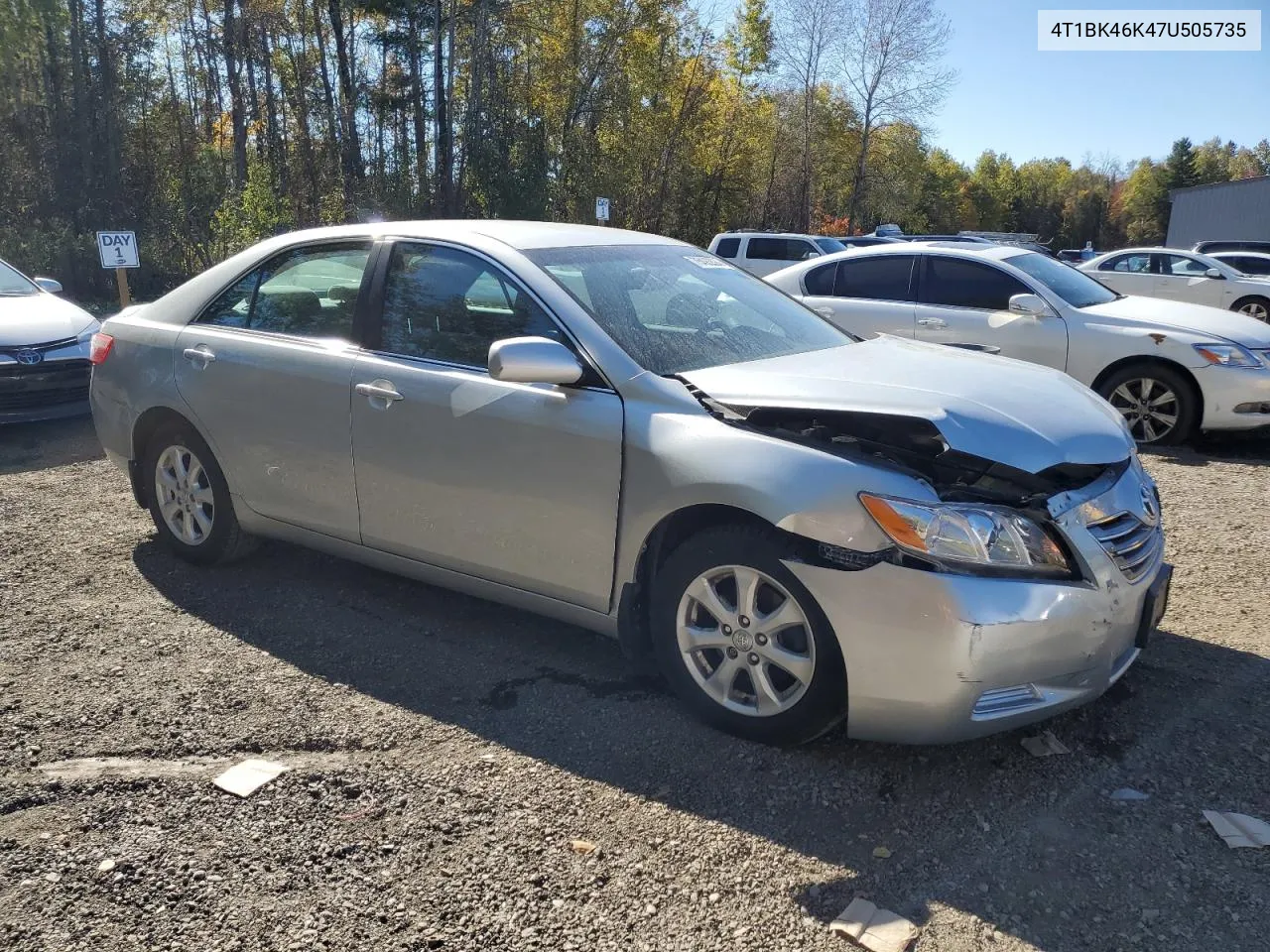 2007 Toyota Camry Le VIN: 4T1BK46K47U505735 Lot: 75493894