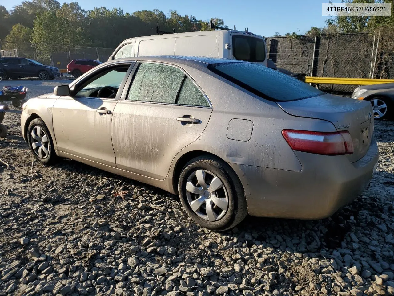 2007 Toyota Camry Ce VIN: 4T1BE46K57U656221 Lot: 75529044