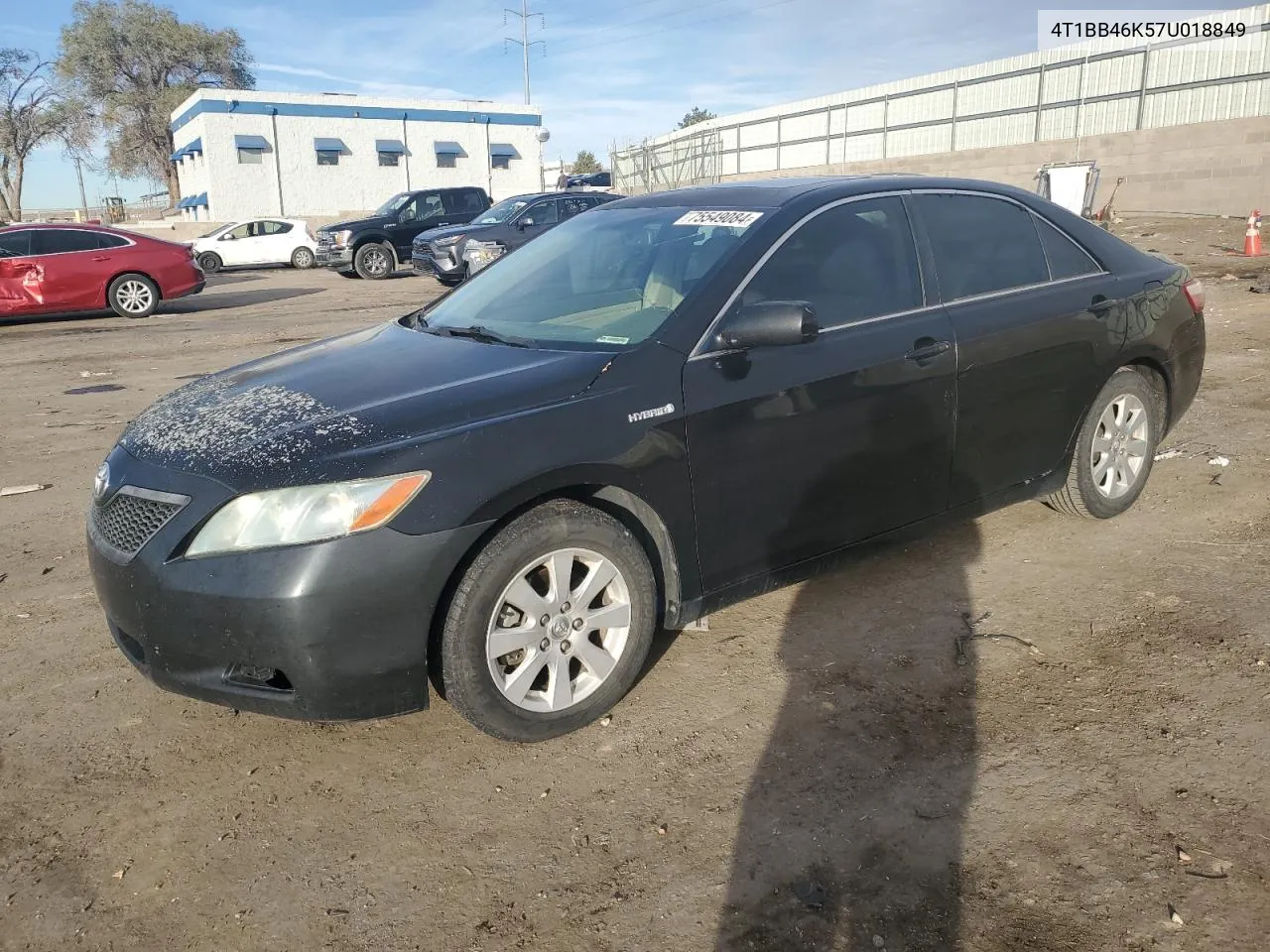 2007 Toyota Camry Hybrid VIN: 4T1BB46K57U018849 Lot: 75549084