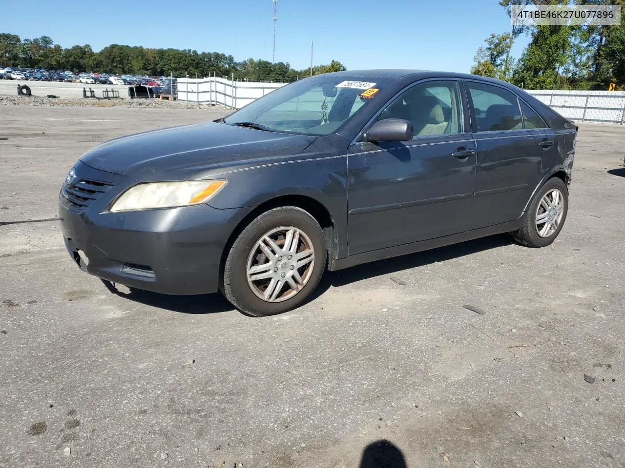 2007 Toyota Camry Ce VIN: 4T1BE46K27U077896 Lot: 75637584