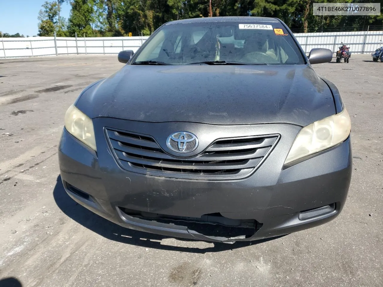 2007 Toyota Camry Ce VIN: 4T1BE46K27U077896 Lot: 75637584