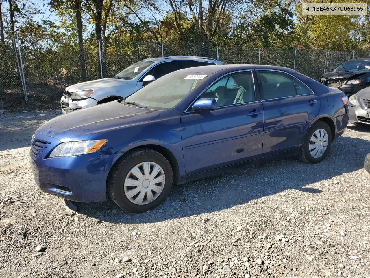 2007 Toyota Camry Ce VIN: 4T1BE46KX7U063955 Lot: 75643244