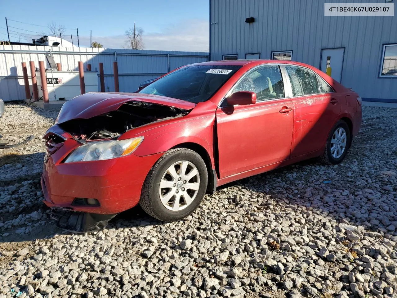 2007 Toyota Camry Ce VIN: 4T1BE46K67U029107 Lot: 75736924