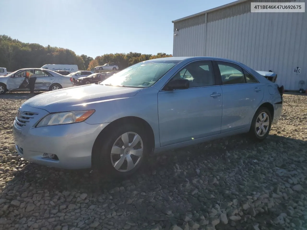 2007 Toyota Camry Ce VIN: 4T1BE46K47U692675 Lot: 75804214