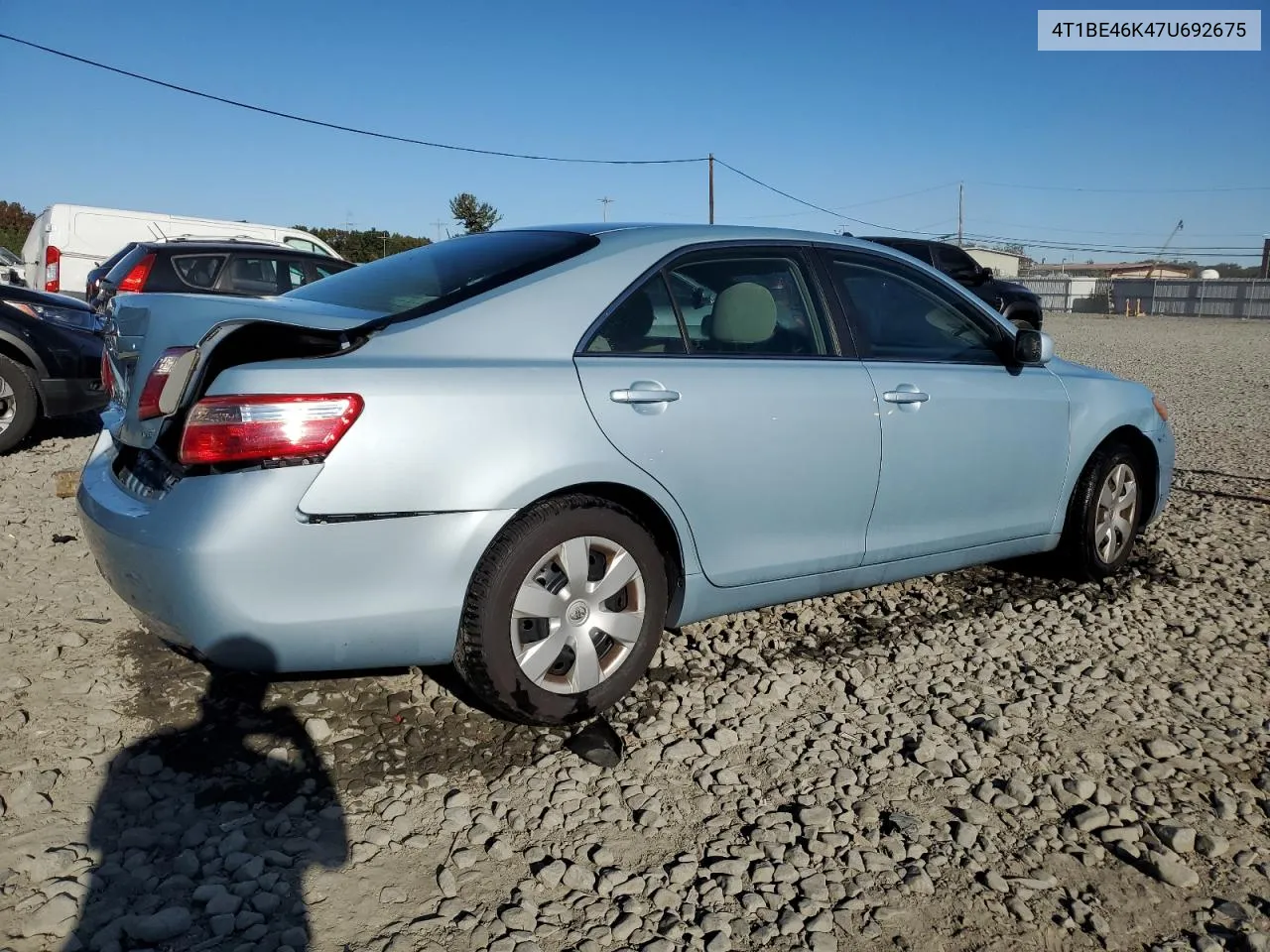 2007 Toyota Camry Ce VIN: 4T1BE46K47U692675 Lot: 75804214