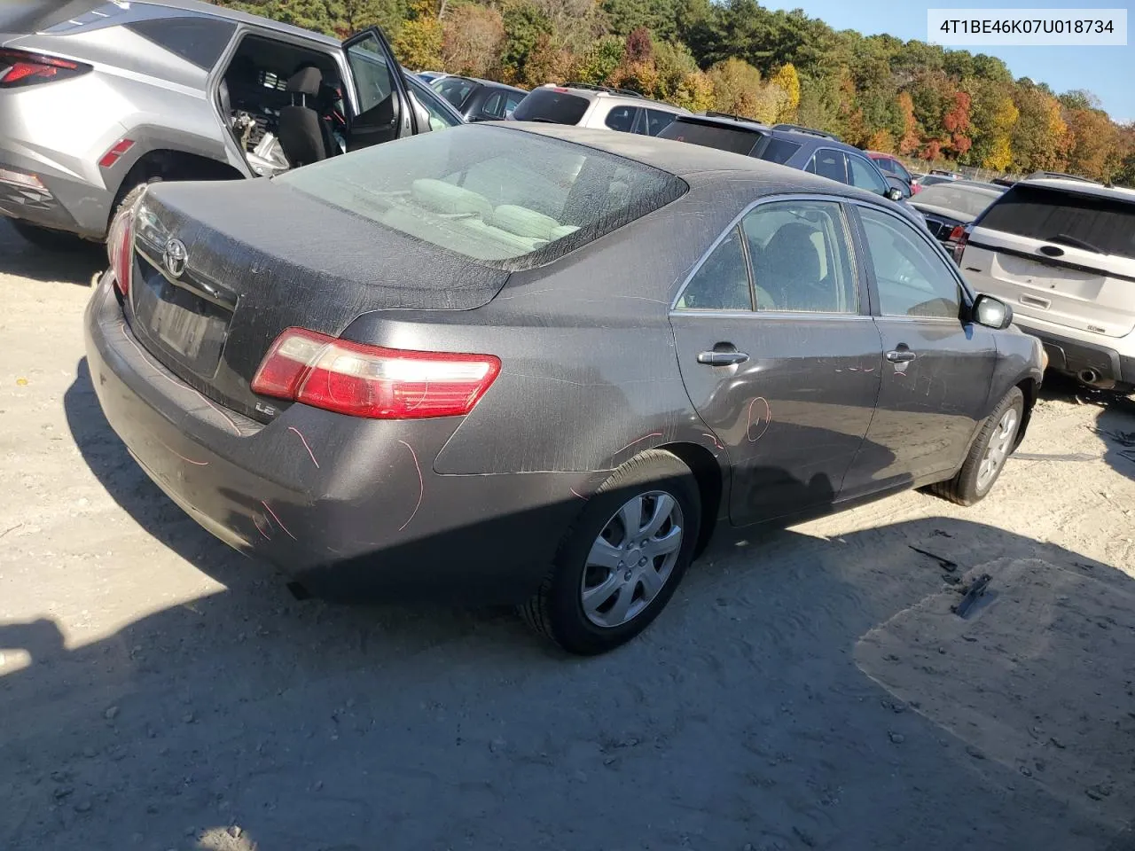 2007 Toyota Camry Ce VIN: 4T1BE46K07U018734 Lot: 75866094