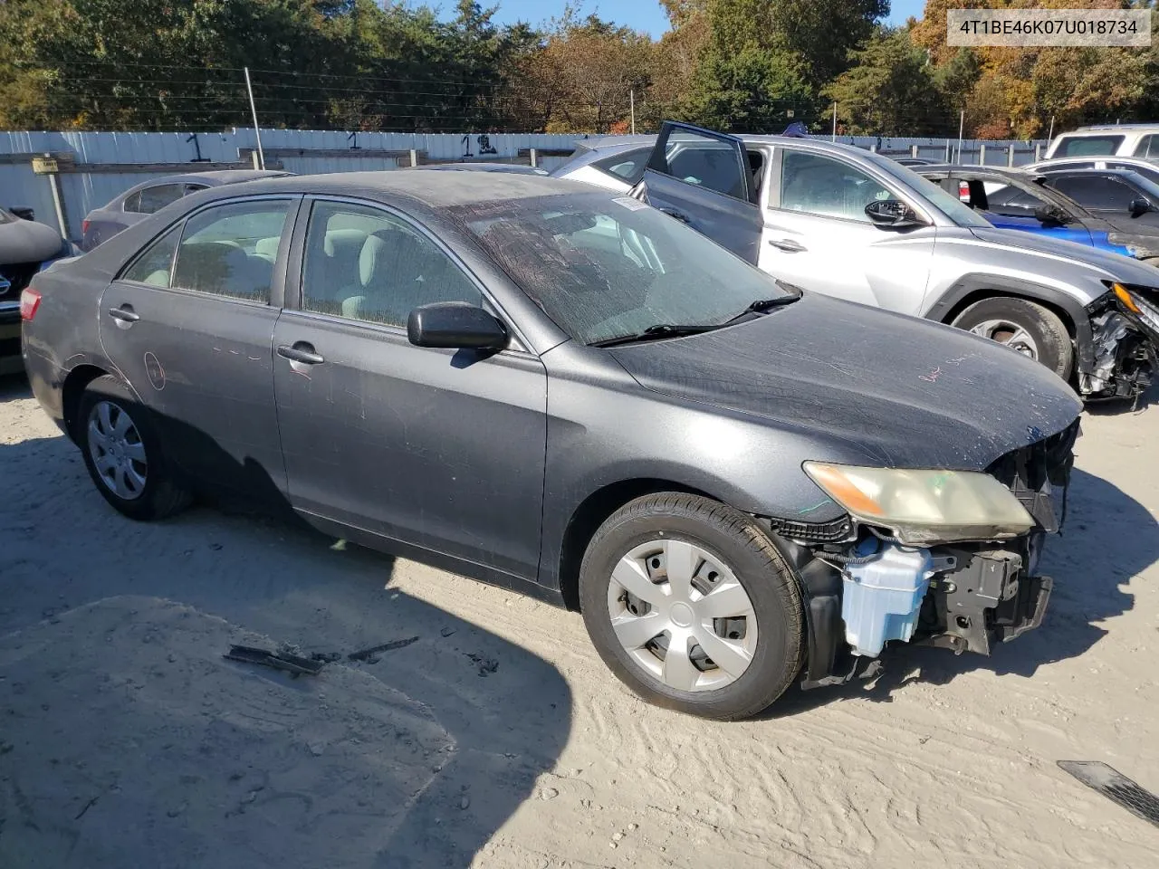 2007 Toyota Camry Ce VIN: 4T1BE46K07U018734 Lot: 75866094