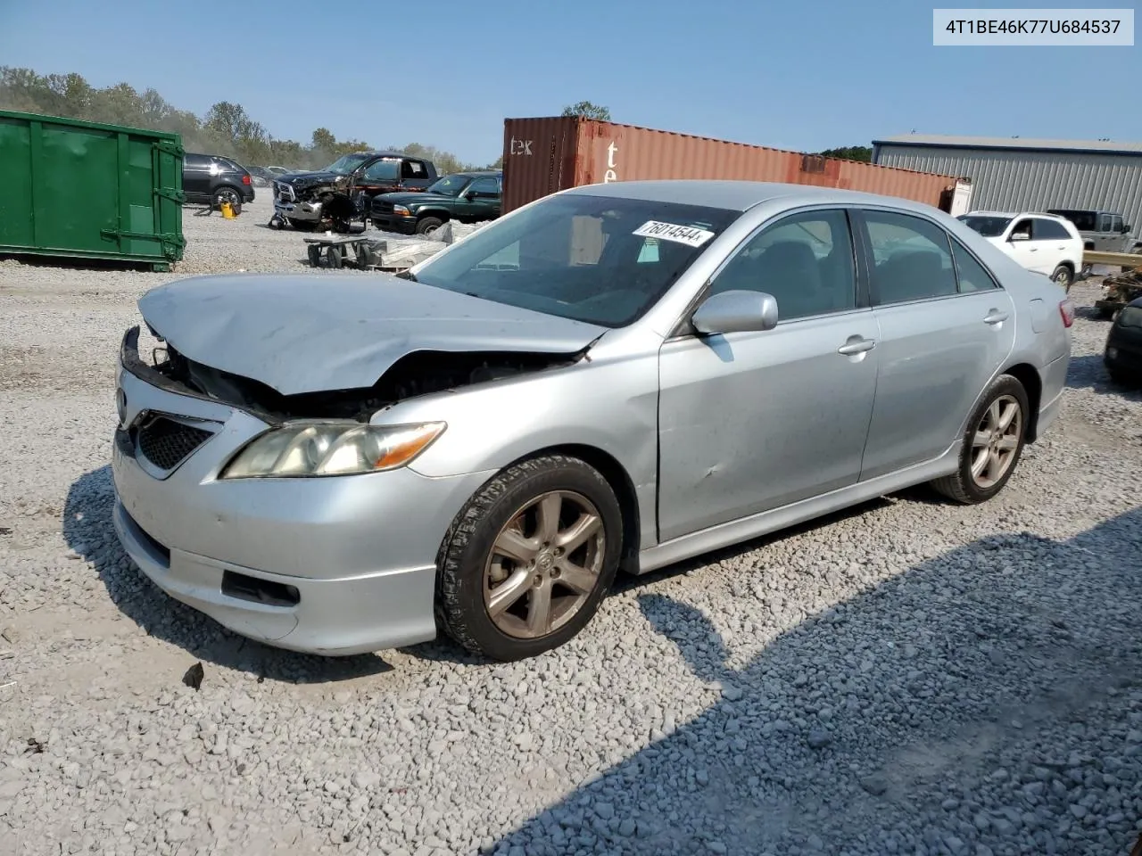 2007 Toyota Camry Ce VIN: 4T1BE46K77U684537 Lot: 76014544